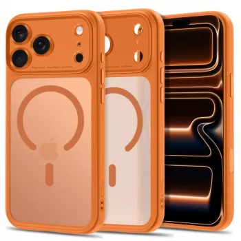 TECH-PROTECT MagPeak MagSafe-hoes voor iPhone 17 Pro Max / 18 Pro Max, mat Cosmic Orange