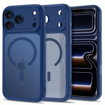 TECH-PROTECT MagPeak MagSafe-hoes voor iPhone 17 Pro Max / 18 Pro Max, mat donkerblauw