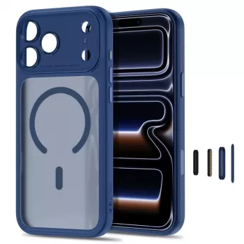 TECH-PROTECT MagPeak MagSafe-hoes voor iPhone 17 Pro Max / 18 Pro Max, mat donkerblauw