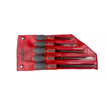 BAHCO schroevendraaierset 5-delig: 4 plat, 1 kruiskop PH2