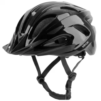 Vayox Speed LED fietshelm, glanzend zwart, maat L (58-61 cm)