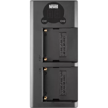 Newell DL-USB-C dubbele oplader voor NP-F550/770/970-accu's (NL2120)
