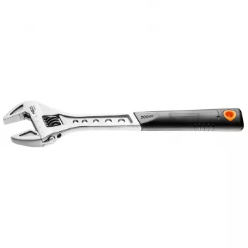 NEO TOOLS verstelbare moersleutel 300 mm, spanwijdte 0-38 mm, chroom-vanadiumstaal, DIN 3117