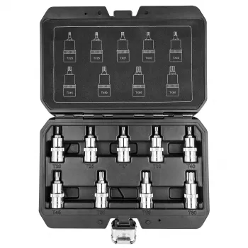 NEO TOOLS Torx-bits op dopsleutel 55 mm, 9-delige set