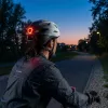 Vayox Active fietshelm met LED-licht, wit-zwart, maat M (54-58 cm)