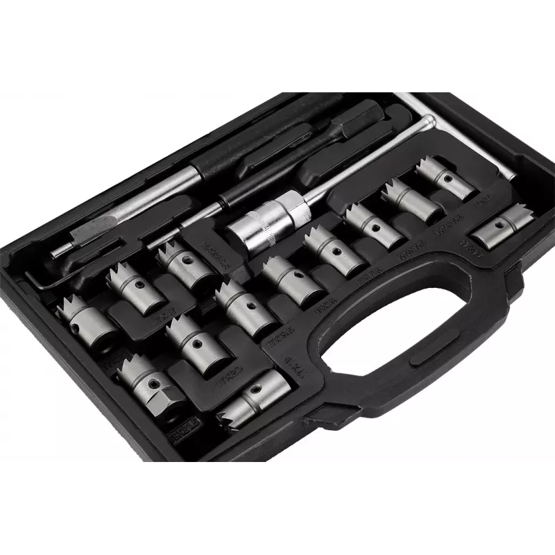 NEO TOOLS 11-885 injectorzitting-reinigingssnijder - 17-delige set