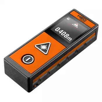 NEO TOOLS Laserafstandsmeter, bereik 40 m, touchscreen