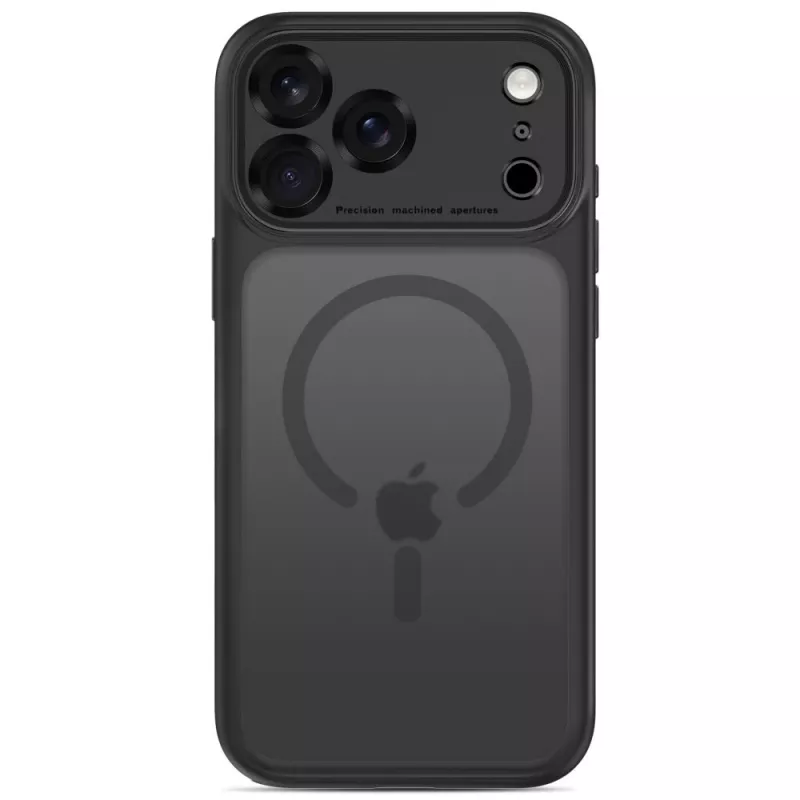 TECH-PROTECT MagPeak MagSafe Clear Case voor iPhone 17 Pro / 18 Pro mat zwart