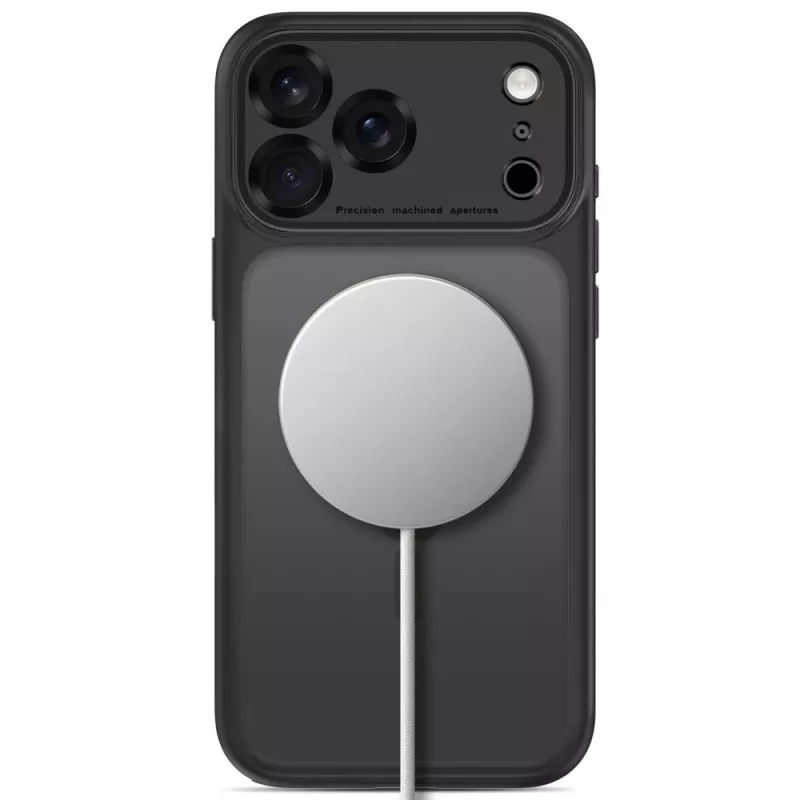 TECH-PROTECT MagPeak MagSafe Clear Case voor iPhone 17 Pro / 18 Pro mat zwart