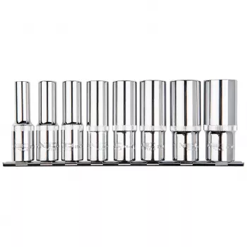 NEO TOOLS 1/2 Lange vertande doppen, set van 8