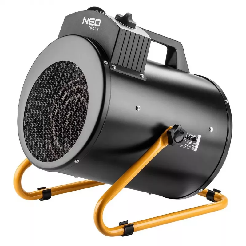 NEO TOOLS 90-069 industriële elektrische kachel 5kW, instelbare thermostaat, IPX4, 3-fase 400V