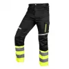 NEO TOOLS 81-795-L waarschuwingsbroek, zwart-geel, maat L, EN ISO 20471 klasse 1, reflecterend, kniebescherming