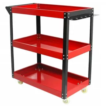 SILVER gereedschapskar 3 niveaus, staal, 105 kg draagvermogen, 700x350x700 mm