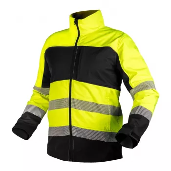 NEO TOOLS softshell waarschuwingsjack geel-zwart maat L
