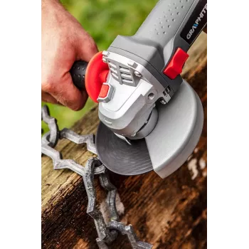 GRAPHITE 750W haakse slijper met variabel toerental, 125mm schijf