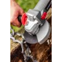 GRAPHITE 750W haakse slijper met variabel toerental, 125mm schijf