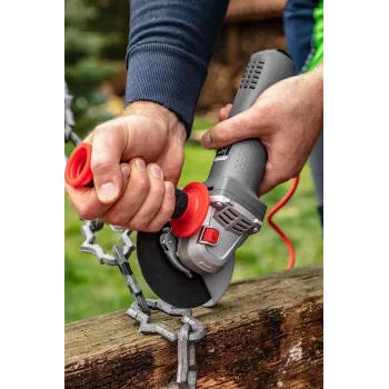 GRAPHITE 750W haakse slijper met variabel toerental, 125mm schijf