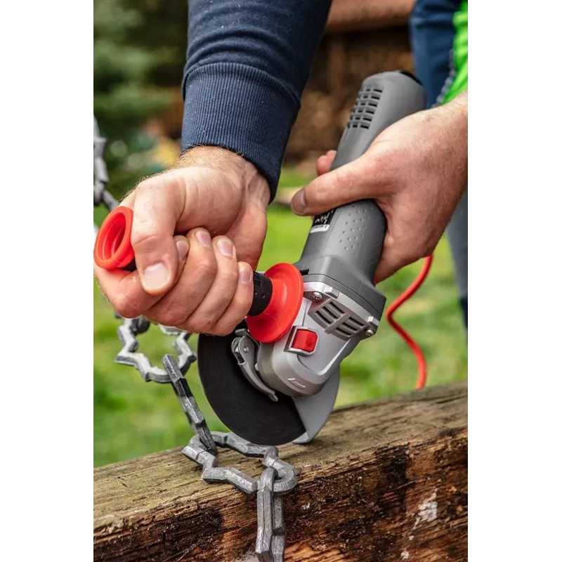 GRAPHITE 750W haakse slijper met variabel toerental, 125mm schijf
