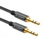 Wozinsky universele 3,5mm AUX-audiokabel 2x jackstekker 1,5 m zwart