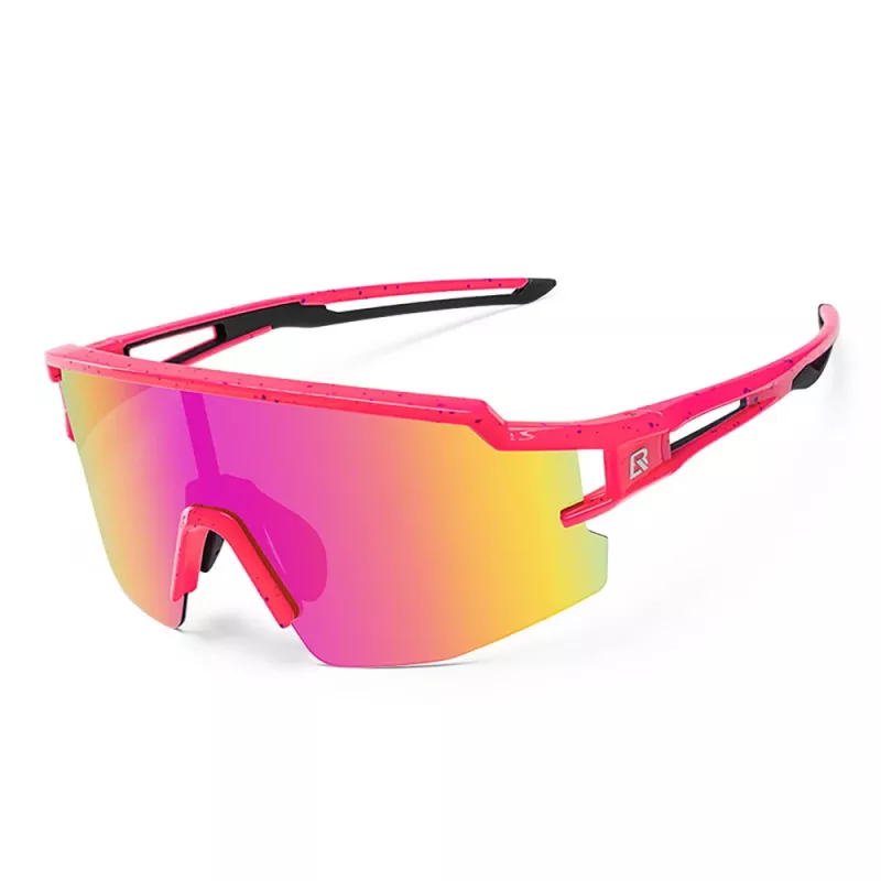 ROCKBROS kinder gepolariseerde fietsbril met UV400-bescherming, roze