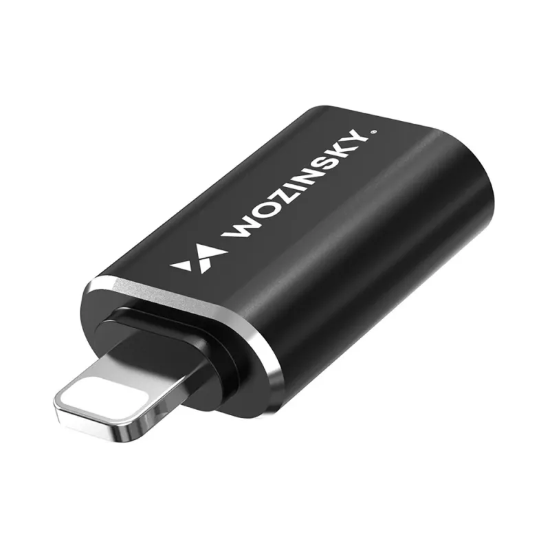 Wozinsky USB-A naar Lightning kabel 1m zwart - MFi-gecertificeerd, snel opladen & synchroniseren