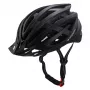 Wozinsky MTB-fietshelm met afneembaar vizier en USB-achterlicht 54-57 cm - zwart