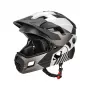 ROCKBROS TS-61 kinderfietshelm met afneembare kinbescherming, maat S (48-52 cm), grijs