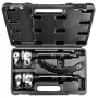 NEO TOOLS TOP-11-796 schroefveerspanner-set, 2-delig, 370 mm, 1200 kg capaciteit, gesmede haken, zwart geoxideerd