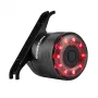 ROCKBROS Q1 Fietsachterlicht, 7 LED-kleuren, met USB-C-kabel, zwart