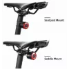 ROCKBROS Q3 fietsachterlicht met intelligente remdetectie - zwart