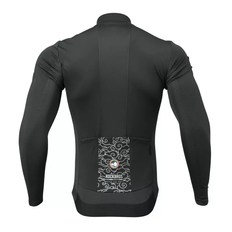 ROCKBROS ROAD TO SKY winddicht thermisch fietsjack TLWT001 - zwart - S