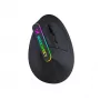 WOZINSKY WMG-1164 draadloze verticale ergonomische gaming-muis 3600 DPI RGB zwart