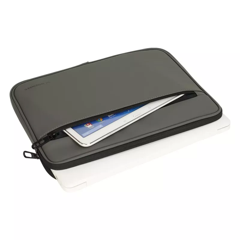 Wozinsky WPL-13 13,3 inch laptophoes met metalen rits - grijs