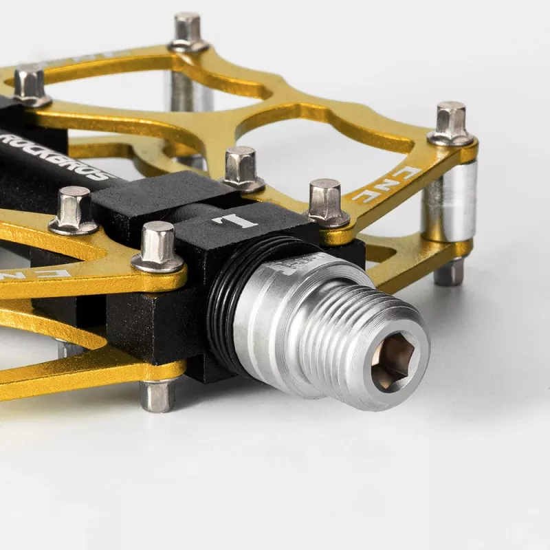 Rockbros JT201012LG 2010-12L aluminium platformpedalen - goud