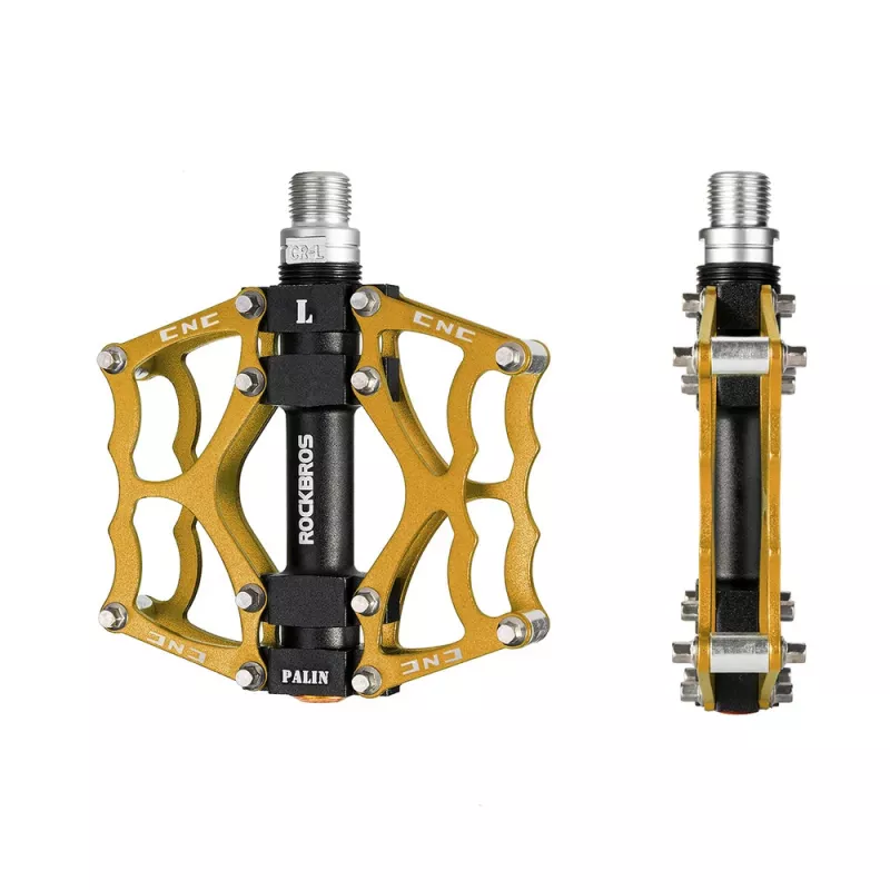 Rockbros JT201012LG 2010-12L aluminium platformpedalen - goud
