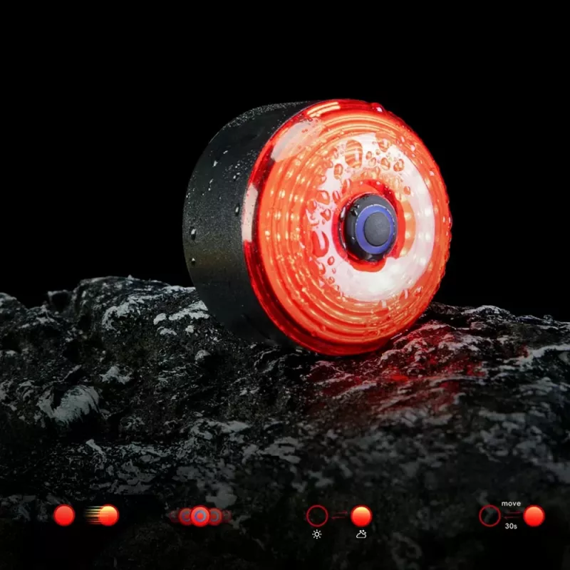 ROCKBROS C52-2 Lichte zadeltas met 250 mAh licht, groen