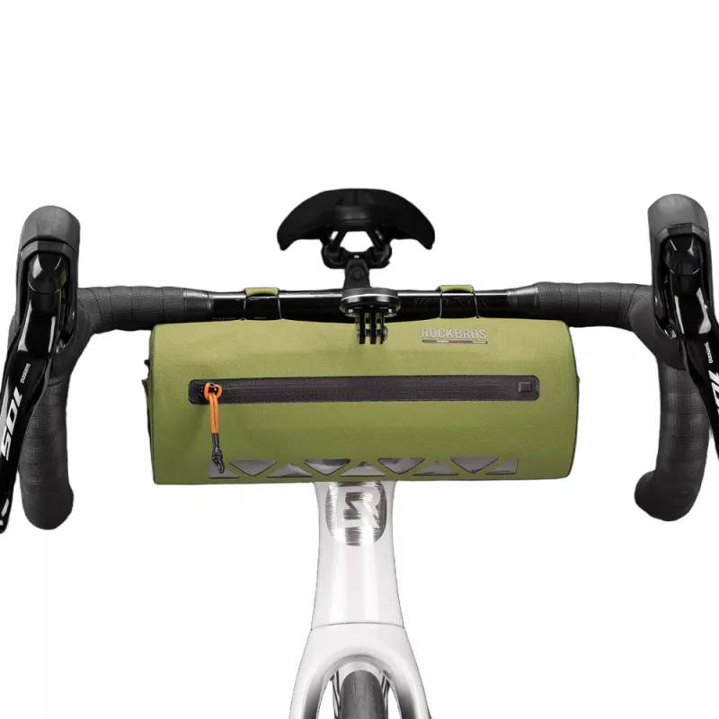 ROCKBROS AS-145 ROAD TO SKY waterdichte fiets stuurtas 2L groen