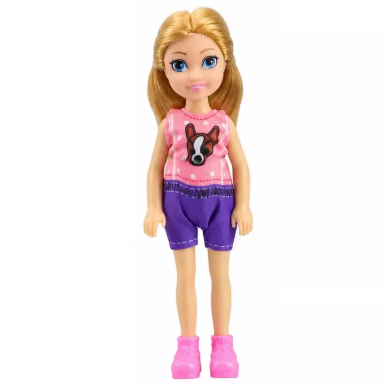 LEAN TOYS ijscoman speelset voor poppen, opvouwbaar, roze, 33 delen