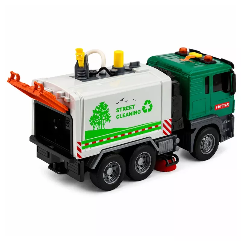 LEAN TOYS veegmachine met waterfunctie, lichten en geluiden 1:14