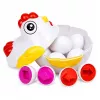 LEAN TOYS educatief speelgoed hen 12 eieren sorteerder vormen en kleuren leren set