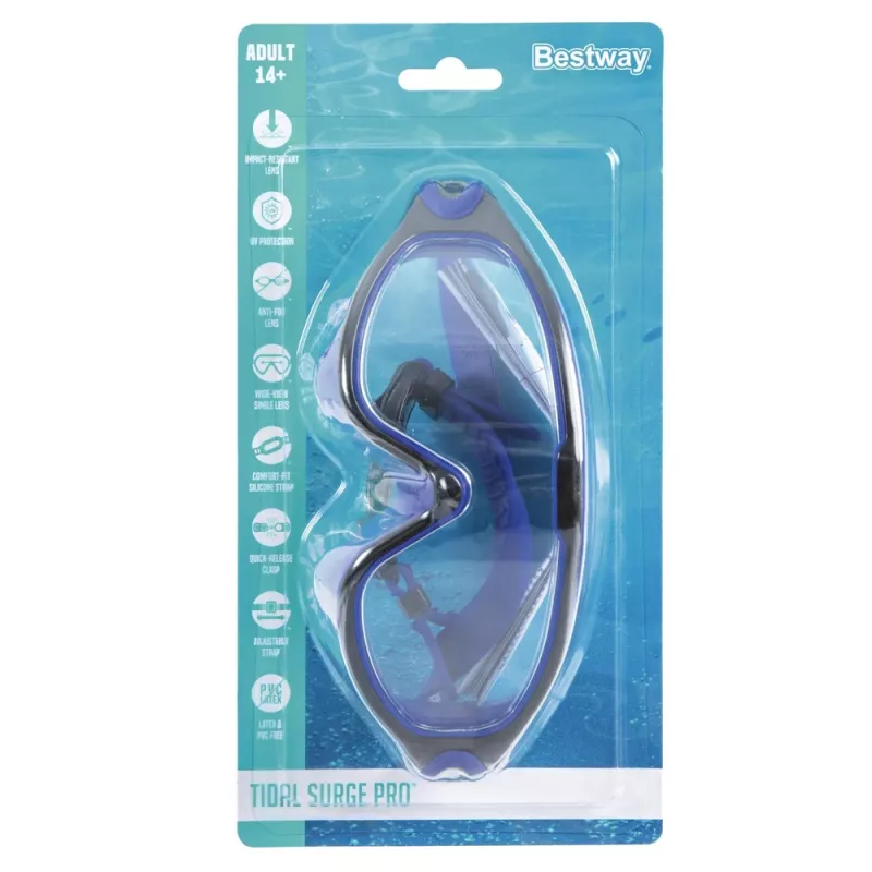 Bestway 21194 Verstelbare zwembril zwart en blauw