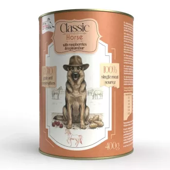 SYTA MICHA Classic Mono paard met frambozen en topinamboer - natvoer voor honden - 400g