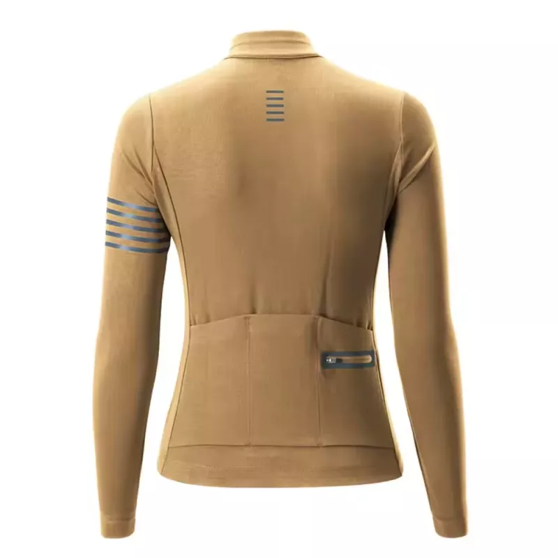 ROCKBROS dames langarmig thermo wielrentruitje YPW065 geel maat M