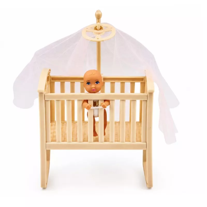 LEAN TOYS Anlily moeder en baby tweeling poppen set accessoires