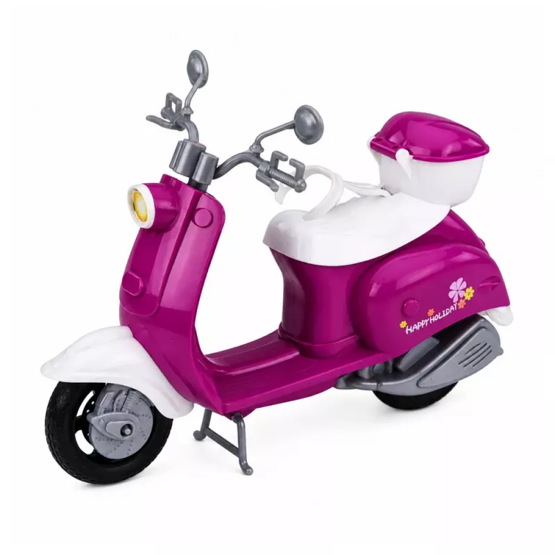 LEAN TOYS Anlily reis-pop op step met bril, telefoonhouder en accessoires