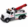 LEAN TOYS bouwvoertuig met verstelbare kraan, lichten en geluiden, wit 1:14