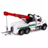 LEAN TOYS bouwvoertuig met verstelbare kraan, lichten en geluiden, wit 1:14