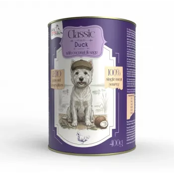 Syta Micha graanvrij natvoer voor honden met eend en kokosnoot 400g blik