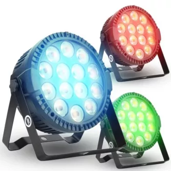 LIGHT4ME PAR RGBA 14x6W IR LED stage PAR spotlight met afstandsbediening