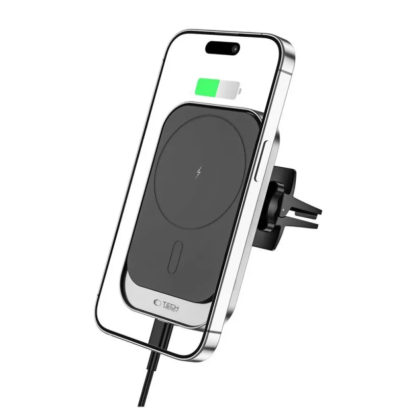 Tech-Protect CW19 MagSafe autotelefoonhouder met draadloos opladen